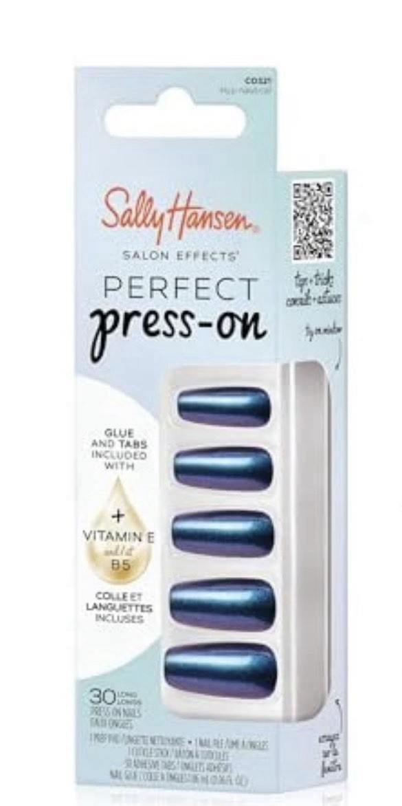 Sally Hansen Salon Effects Perfect Press-On Hypnautical 30 Pieces New In Box