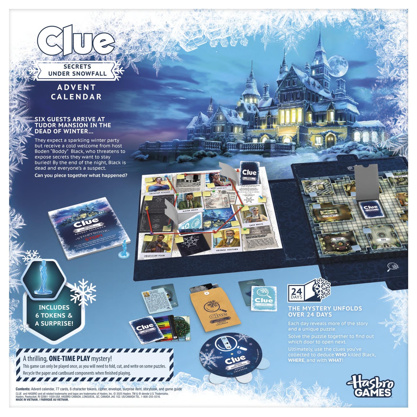 Clue Advent Calendar: 13 inches x 13 x 0.1 inches, Not Applicable