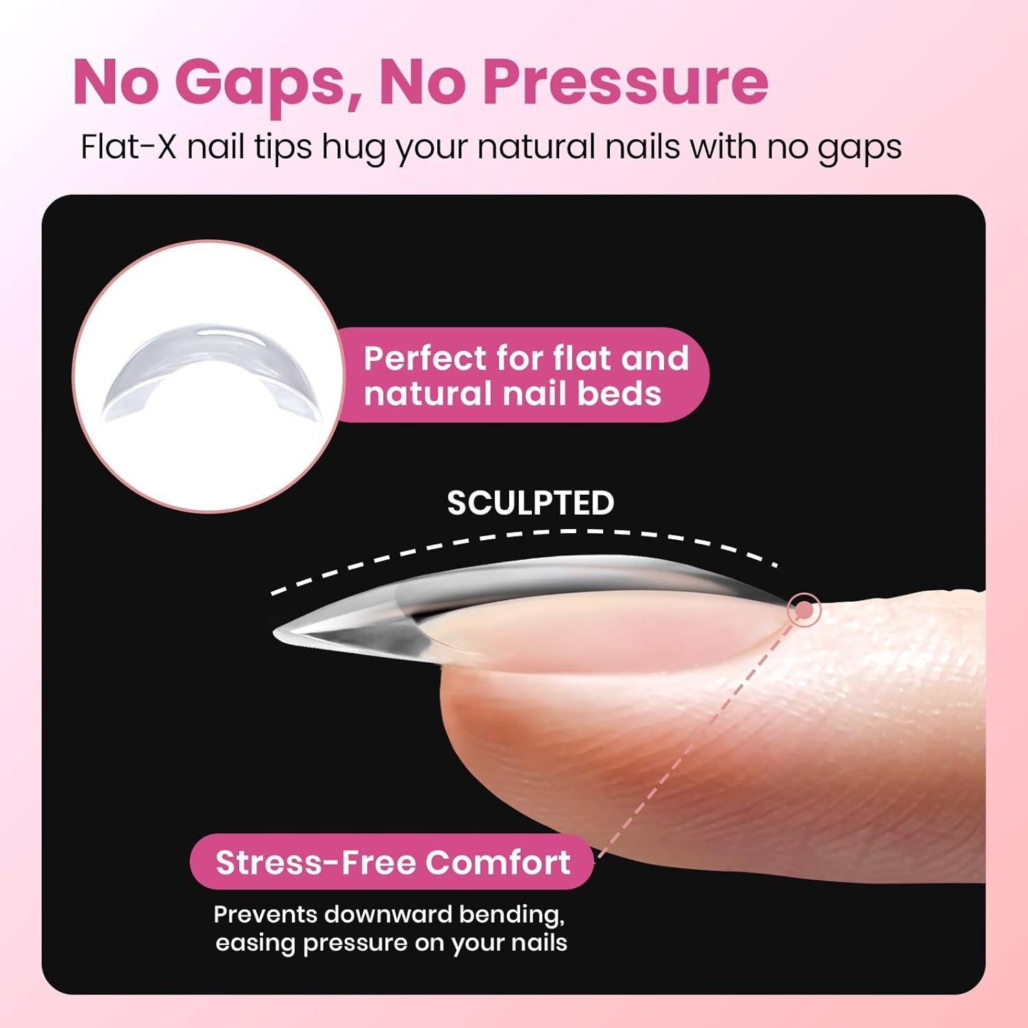 Long Lasting Coffin Gel Nail Tips – 160 pcs Easy DIY Extensions for Nails