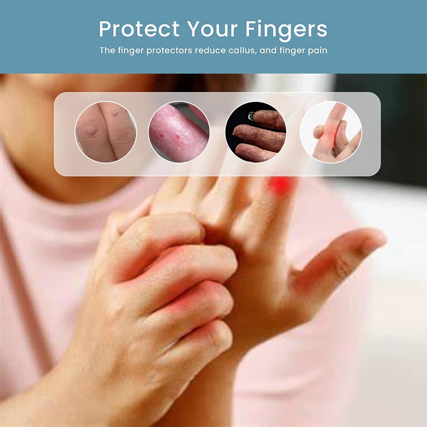 20 PCS Gel Finger Sleeve Protectors, Trigger Finger Pain Silicone Finger Slee…