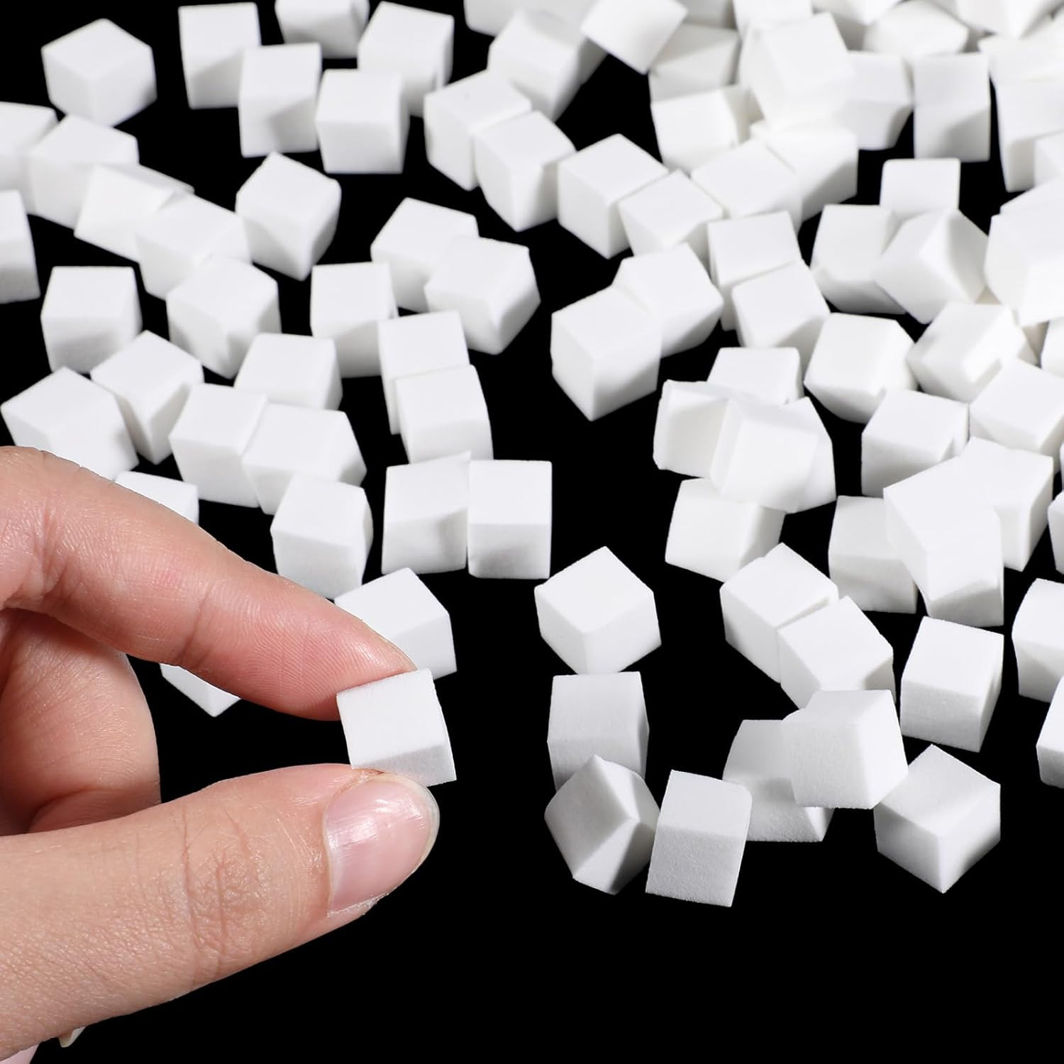 400 PCS Mini Nail Sponges Nail Art Sponge for Gradient Nails Design Square Nails