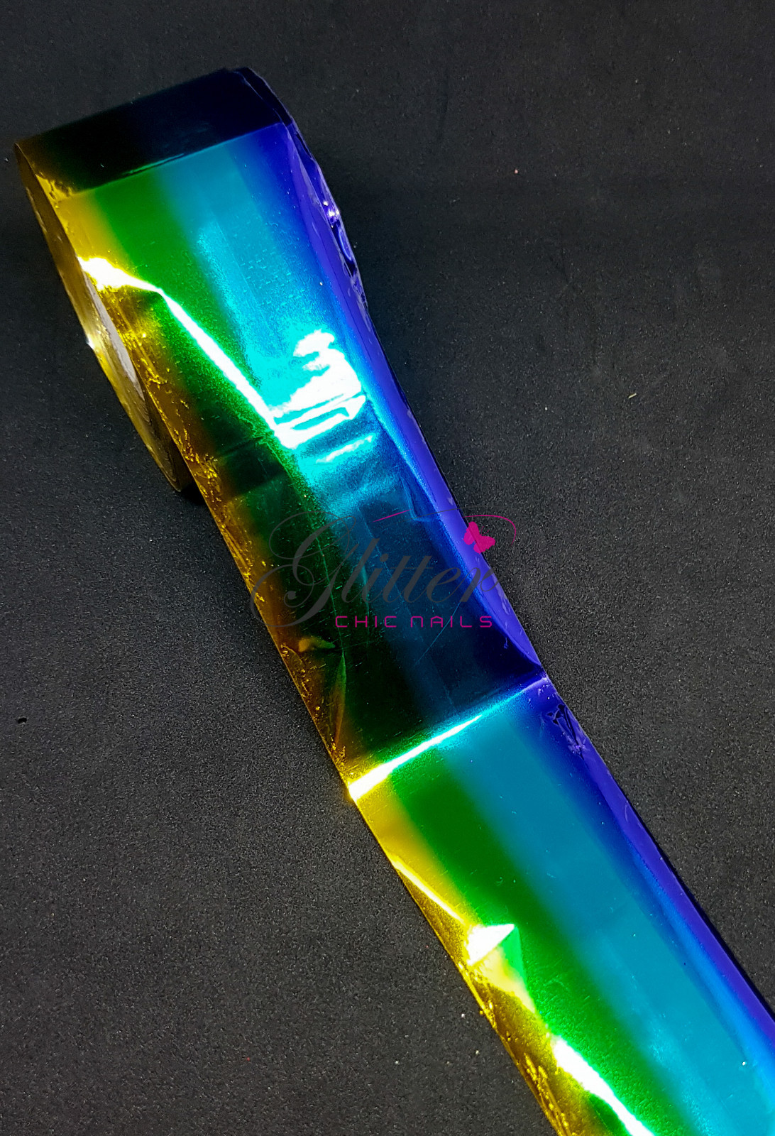NAIL TRANSFER FOIL – 20 STUNNING COLOURS 1 METRE LONG