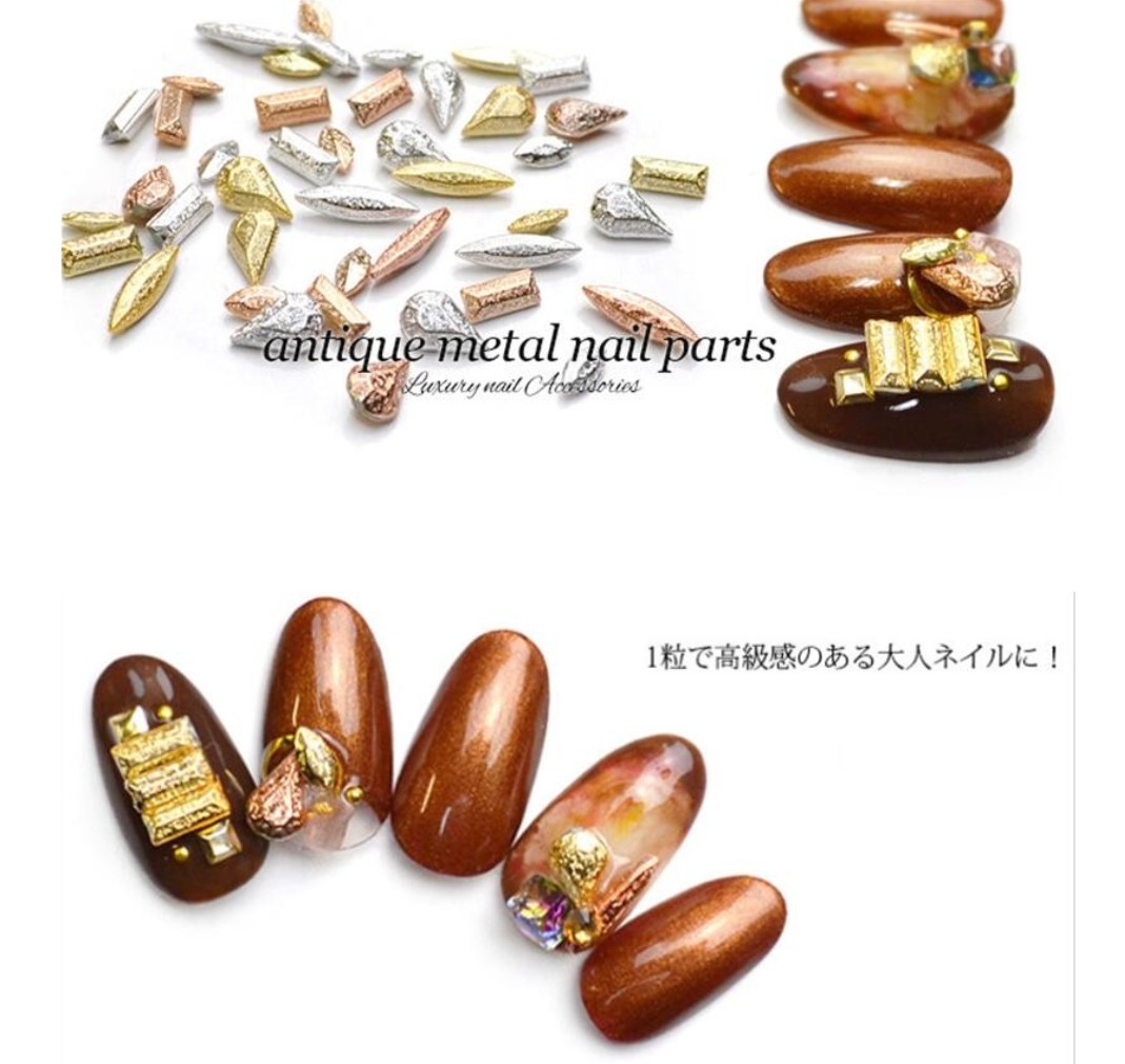 20pcs New 3D Gold Silver Bronze Antique Nail Art Decoration Charm Design Jewelry