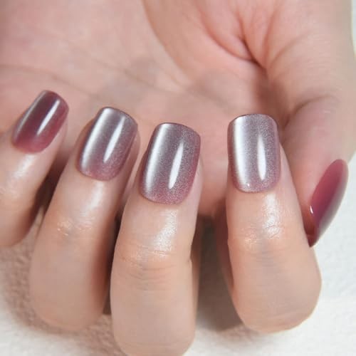 30 Ounce Short Square Mauve Cat Eye – Mauve-8124 – Set of 30