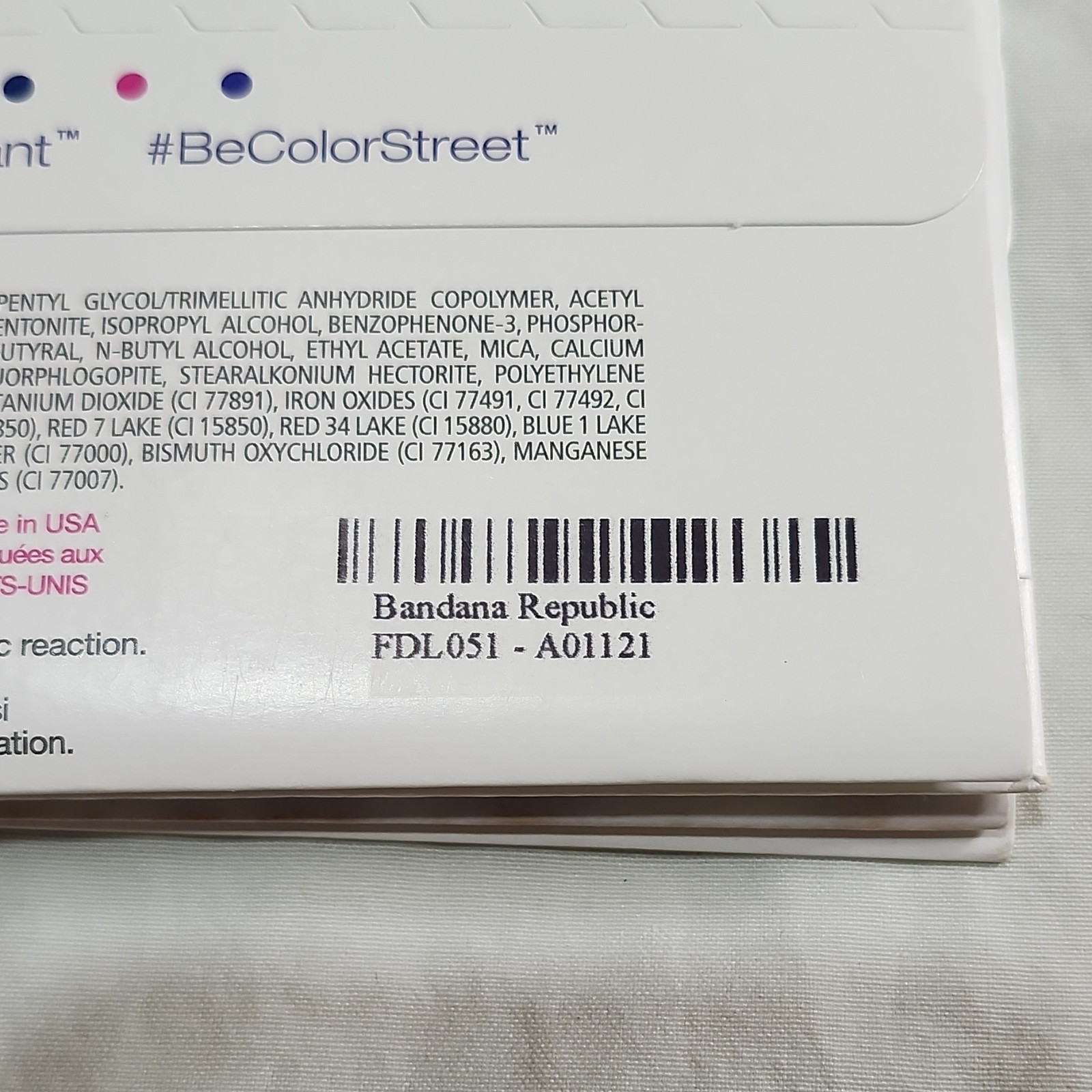 Color Street Press-On Nail Polish Strips Multicolor Variety Glow Glitter Floral
