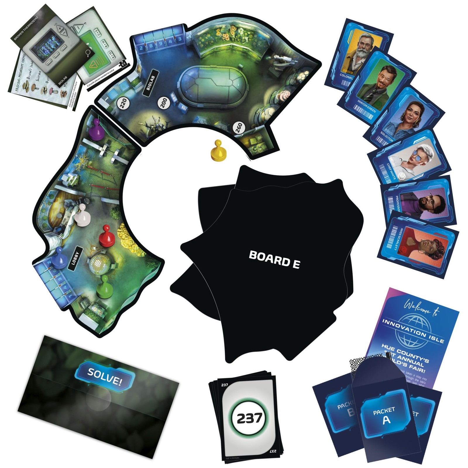 Clue Escape: The World’s Fair Board Game | Escape Room Medium, Not Applicable