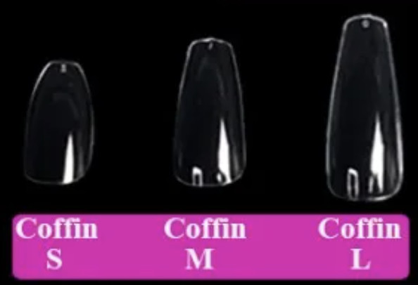 500 pcs Nail Tips GEL Extensions Full Cover ALMOND | COFFIN | ALMOND SOFT GEL