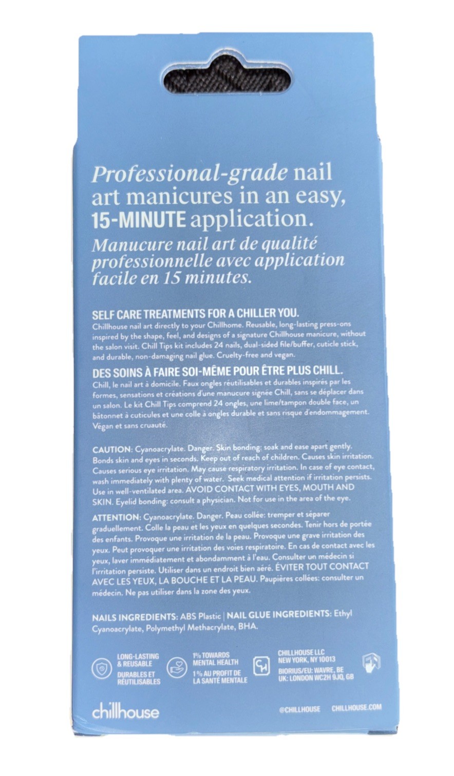 Chillhouse Chill Tips Press-On Nails Acid Wash 24 Ct