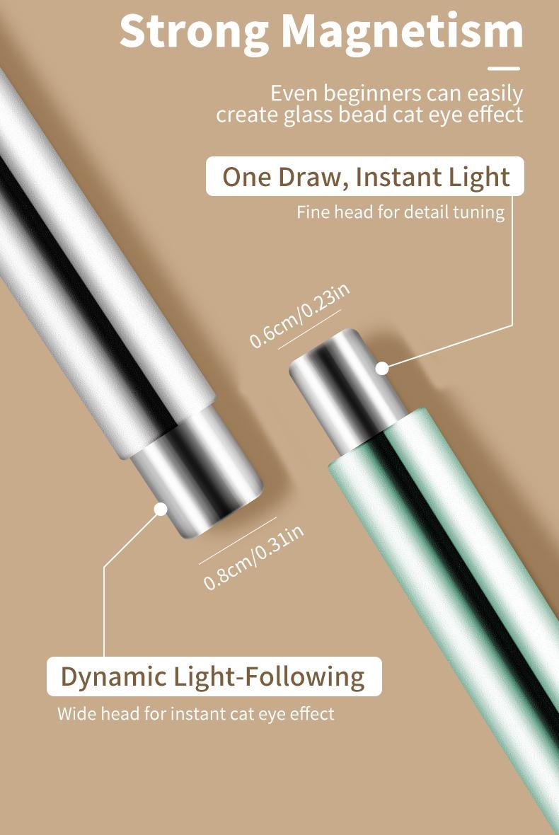 Cat Eye Nail Art Magnet Tool Cylindrical Stick for Uv Gel Effects