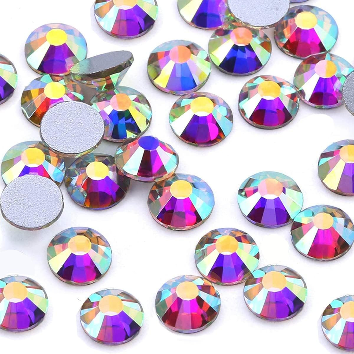 400Pcs SS30 Royal Blue Nail Rhinestones Bulk Crystal Sapphire Nail Art 6Mm Nail