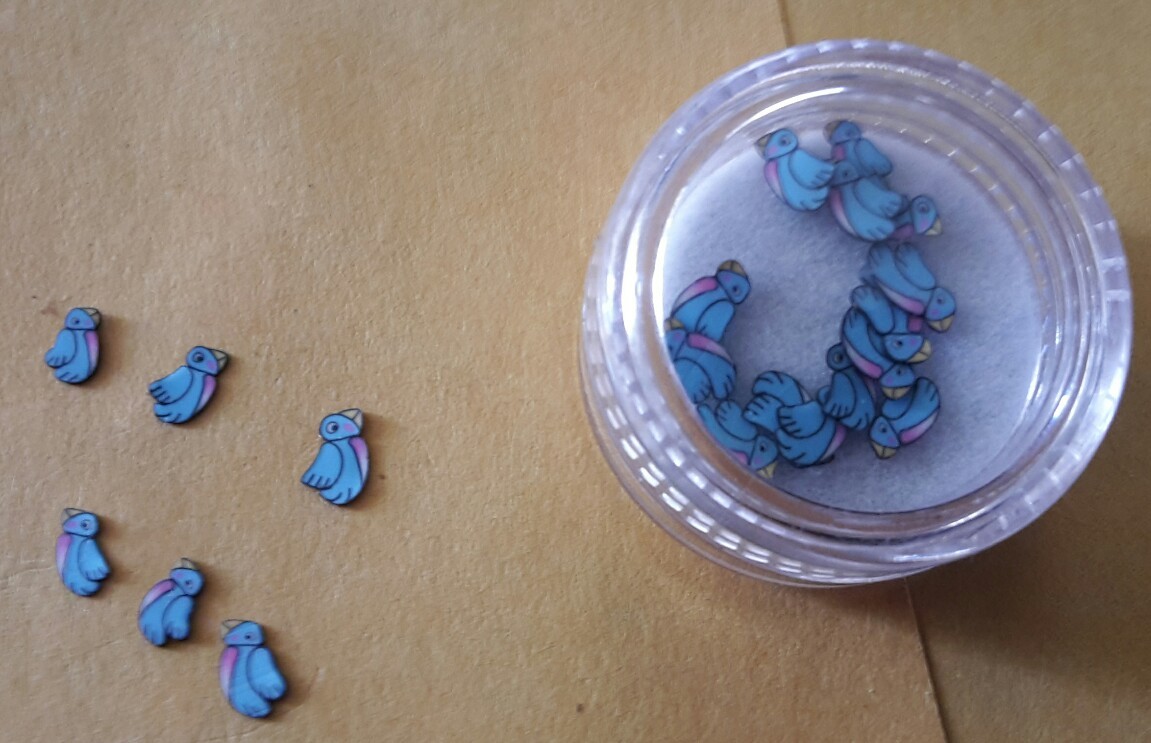 Supernail Bluebird blue birds love bird 20 count Nail art 239003