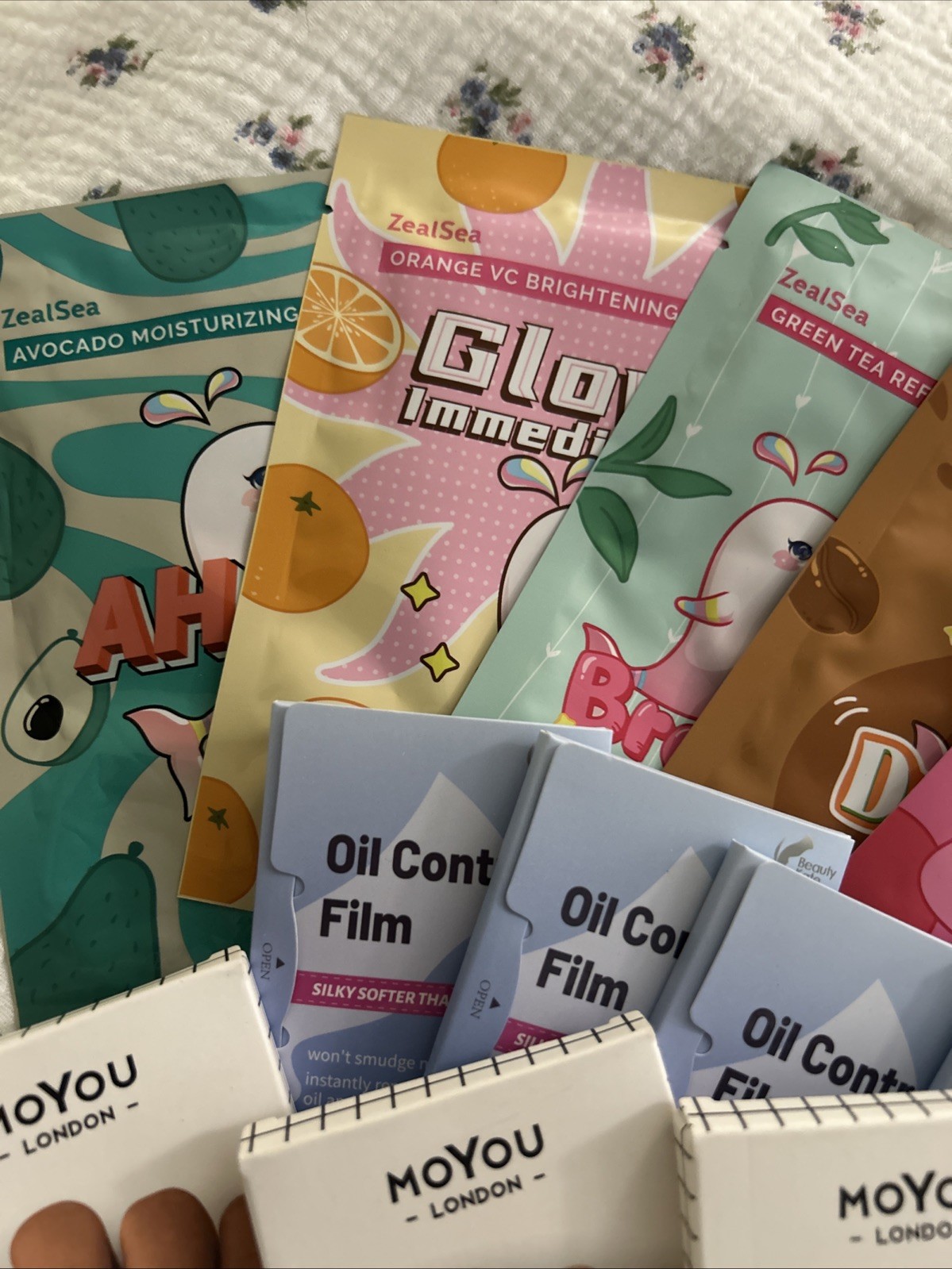 15PC Beauty Lot! Gel Nail Strips, Face Masks, Oil Control Film For Skin & Nails