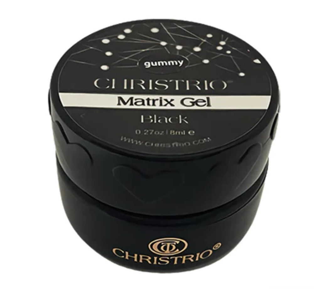 New!! 3pk – Christrio- Black Matrix Gel, LED/UV Cure – 0.27 oz – Fast shipping