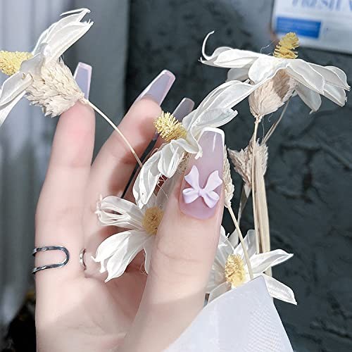 100 Pcs Acrylic Resin Charms 3D Nail Art Decorations Aurora Bow Nail Charms f…