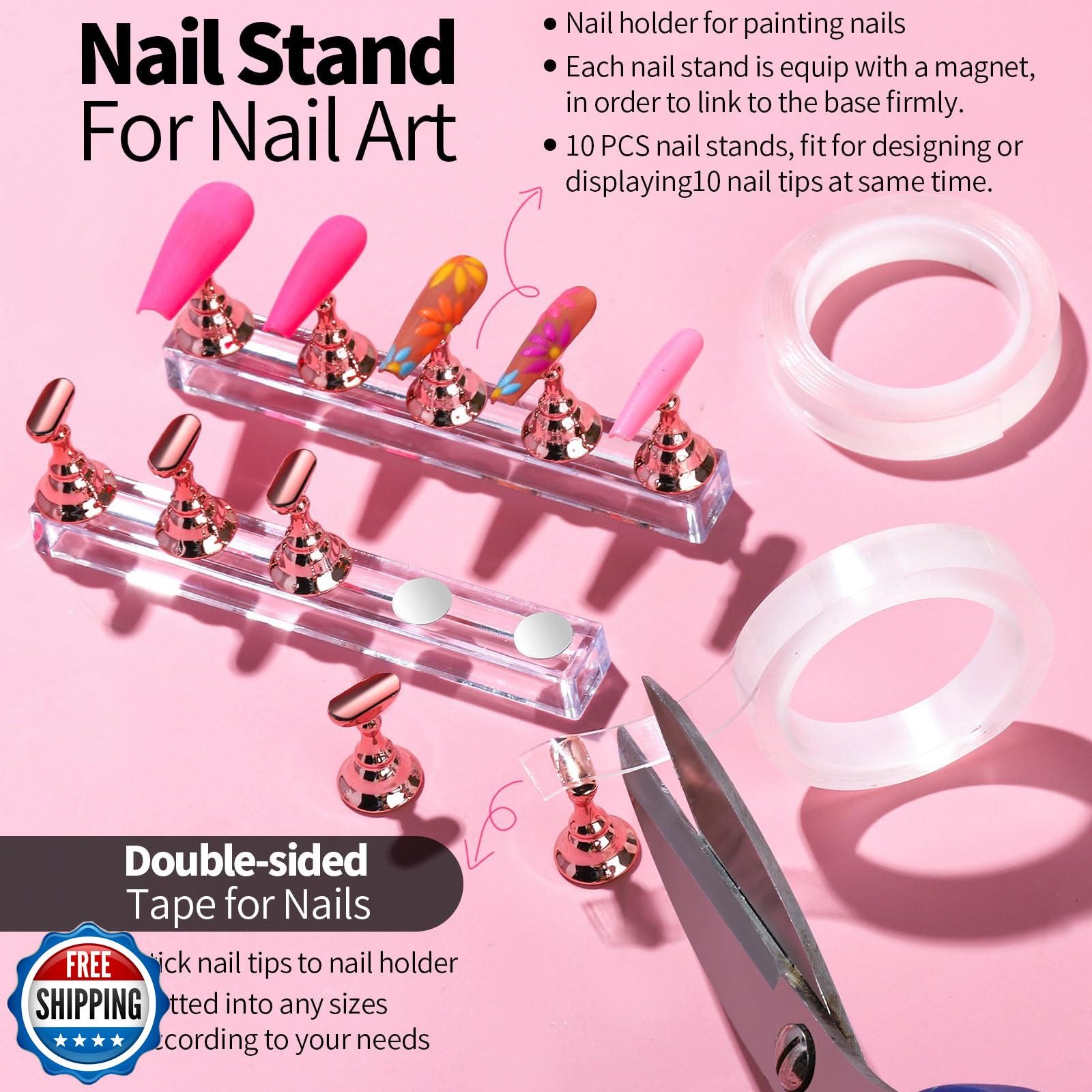 FANDAMEI Nail Design Tools, Nail Art Tools, Nail Brush, Nail Art Kit With Nai