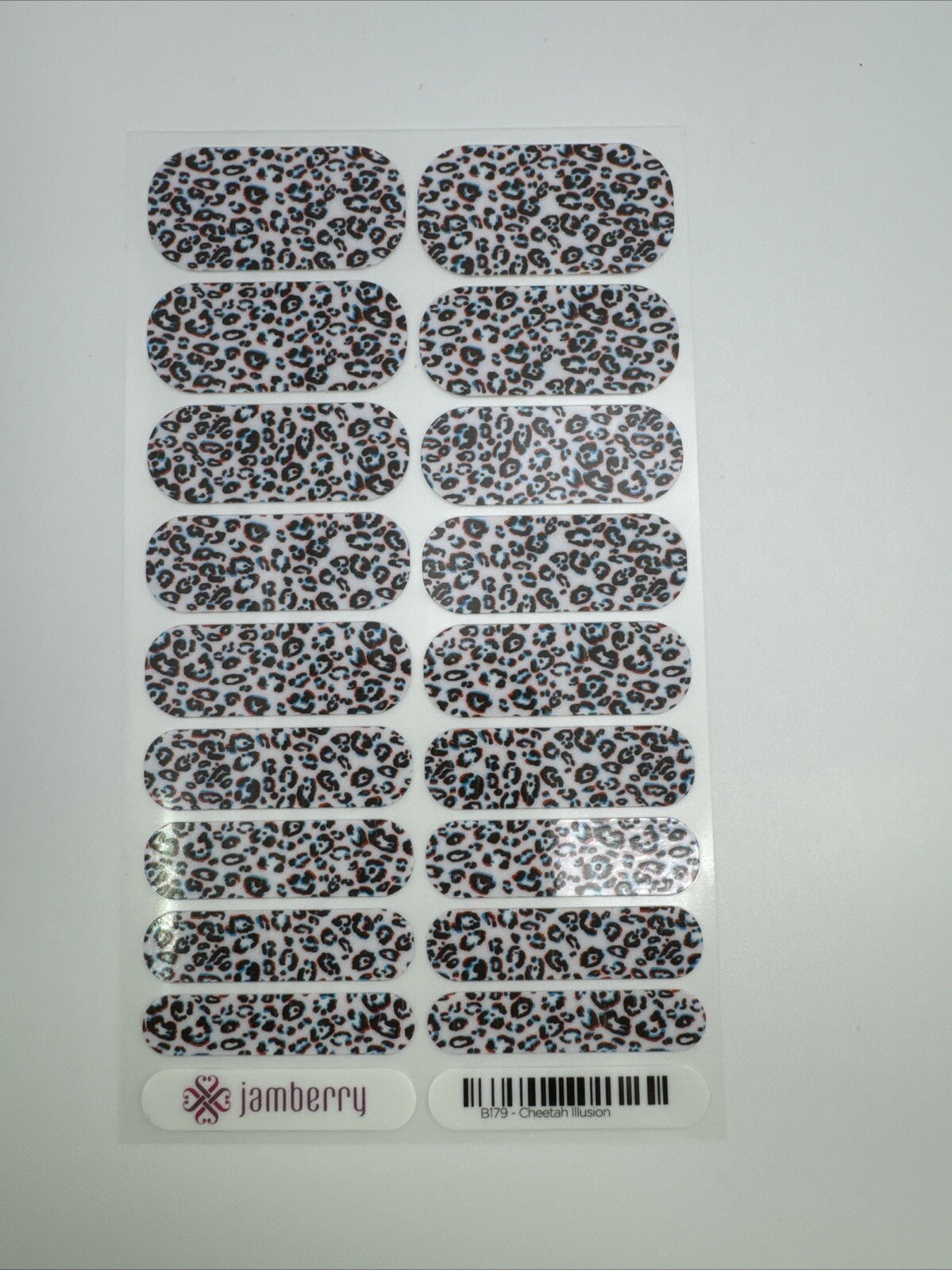 Jamberry Nail Wraps Cheetah Illusion Full Sheet (multicolor Animal print)