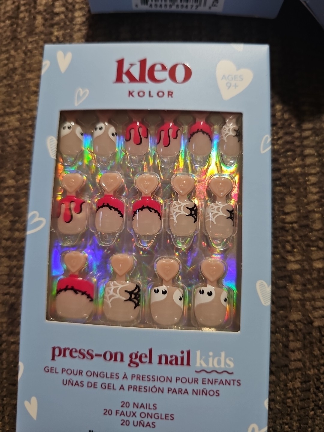 Kleo Kolor Mini Press On Gel Nail Monster Mash Kids