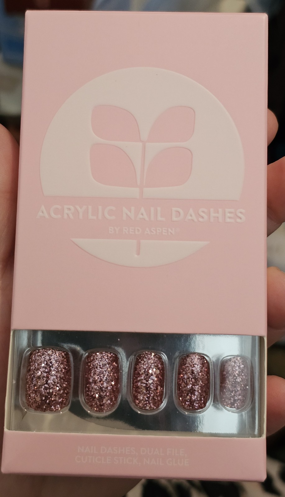 Red Aspen Nail Dashes Dianne’s Dazzling Diadem