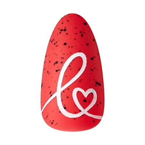 KISS Voguish Fantasy Valentine’s Day Fake Nails, ‘Be MINE’, 28 Count FV39X
