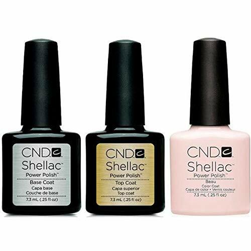 CND Shellac UV/LED Power Polish, TRIO Combo, Top/Base/Beau 7.3ml – Fast Shipping