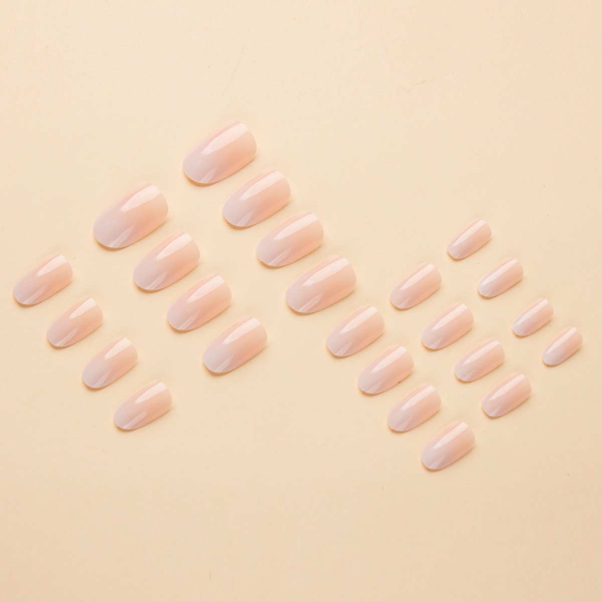 24pc Pink Press On Nails | Medium Oval | Reusable with Tools