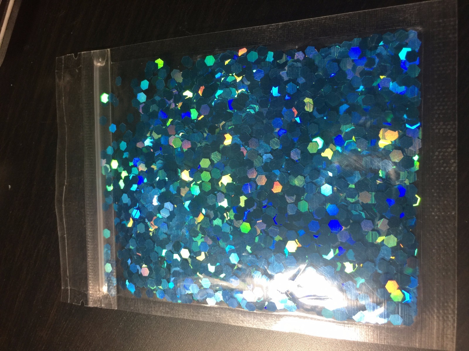 Solvent Resistant 3MM hexagon Shape Holographic You Choose Color Nail Art USA