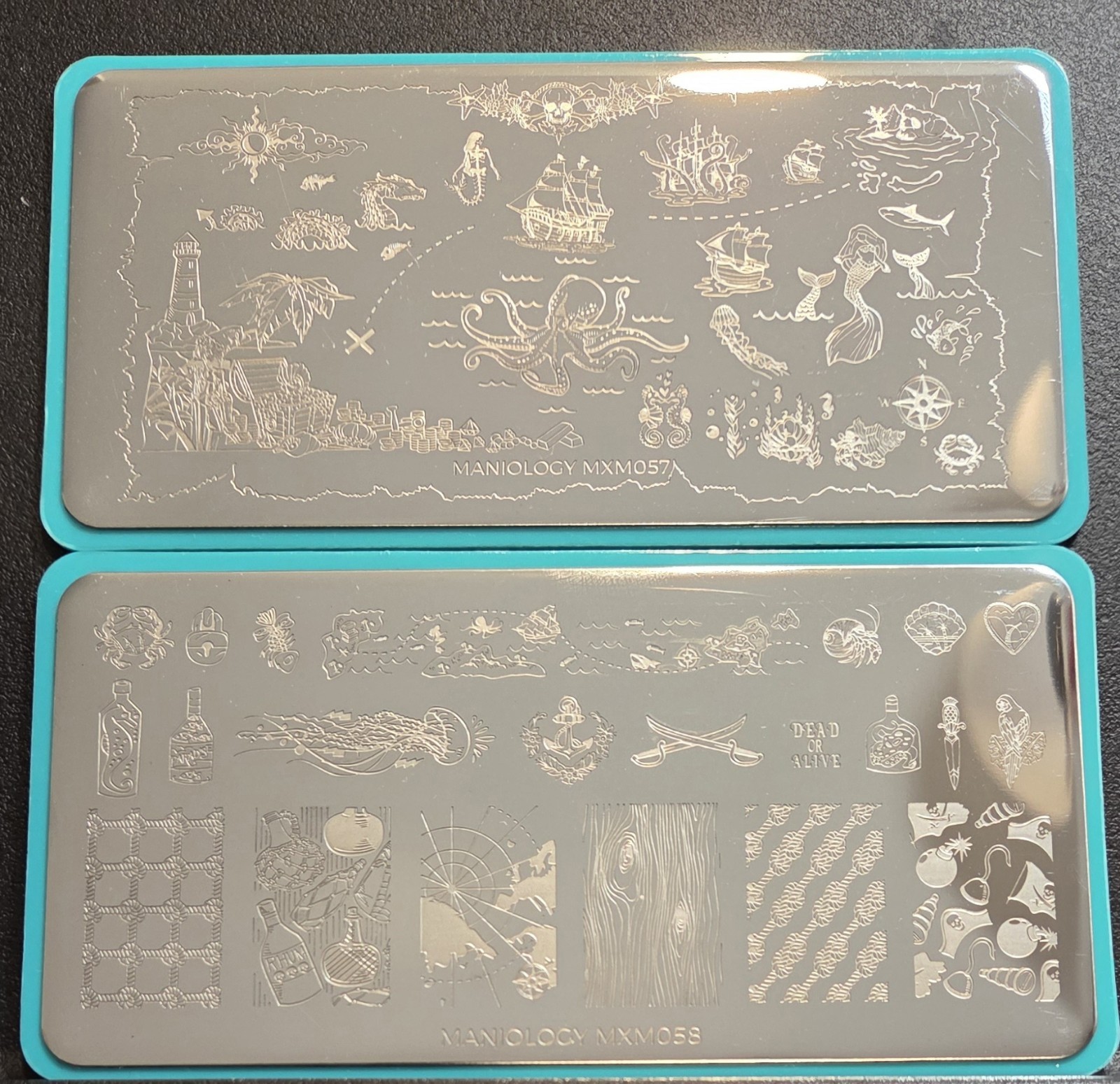Maniology Nail Art Stamping Plates – High Seas MXM057 & MXM058