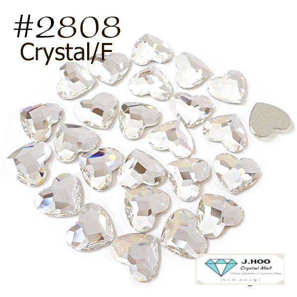 Swarovski 2808 Heart Flat Back 10mm(4pcs)
