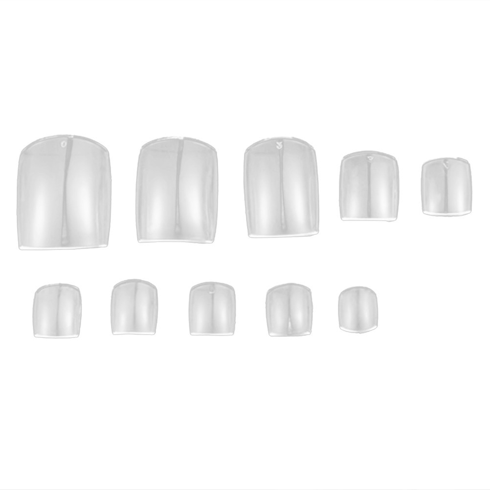 100Pcs Boxed Full Cover False Fake Nail Toes Toenail Artificial Art for