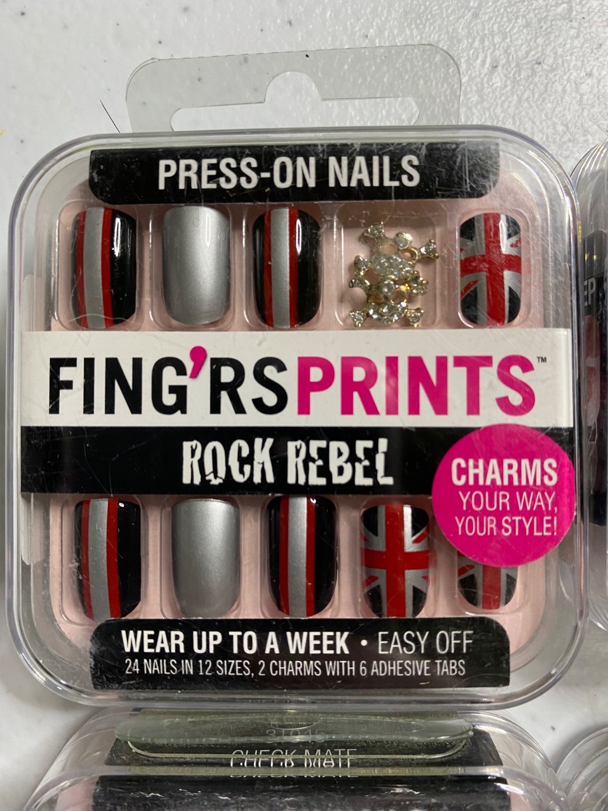 4 Sets Fing’rs Prints Ghoulish Glam Press on Nails – Horror – Goth – Spooky