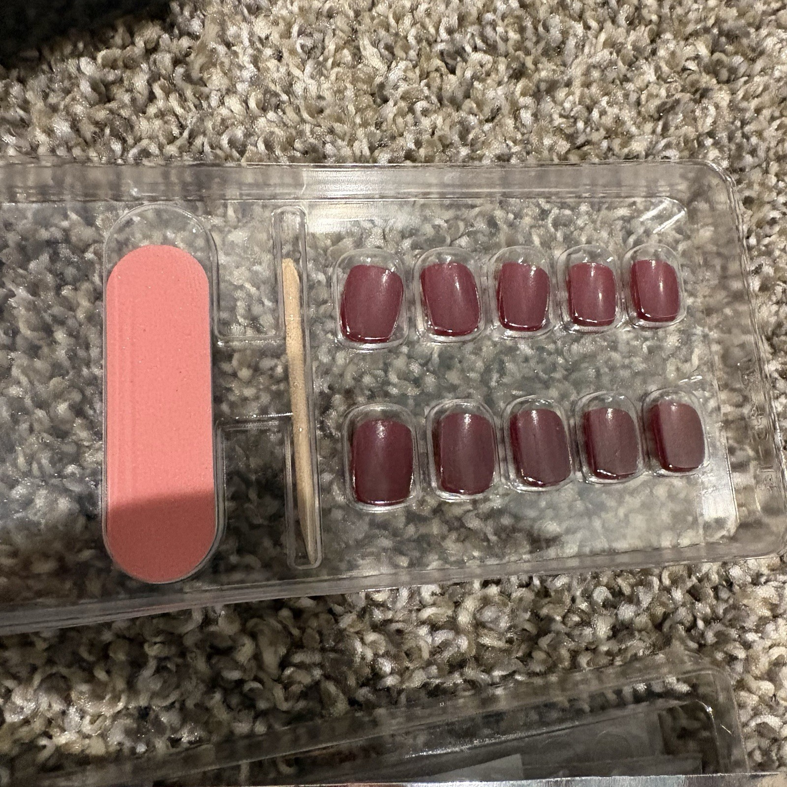 Press On Nails Glimmer Dreamer Los Angeles 32 Nails Blazing Ruby Red