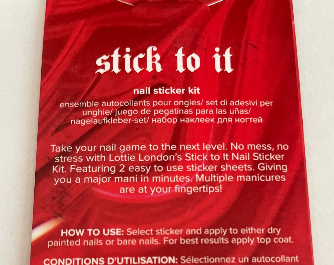 NEW 200+ Lottie Halloween lips Love Sucks Stick to It Nail Sticker decal Kit