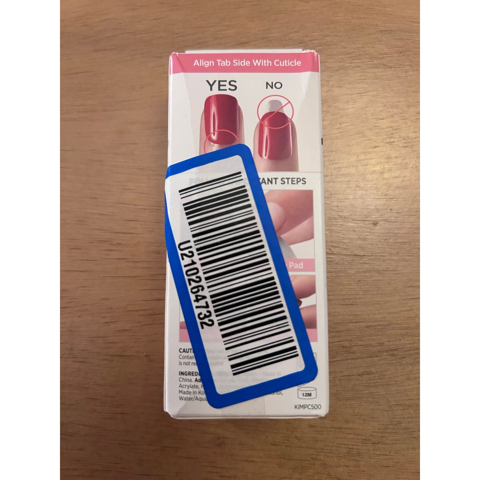 New Impress 30pc Press-On Manicure Nails Light Pink w/White 🩷🤍 No Glue Needed