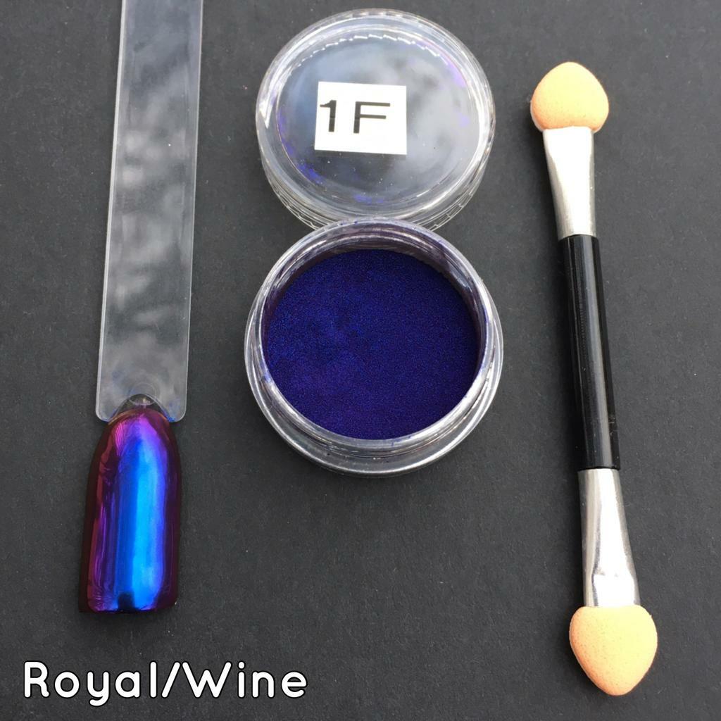 Chameleon Nail Powder Colour Ultra Shift Multi Duo Chrome Pigment Shiny Mirror F