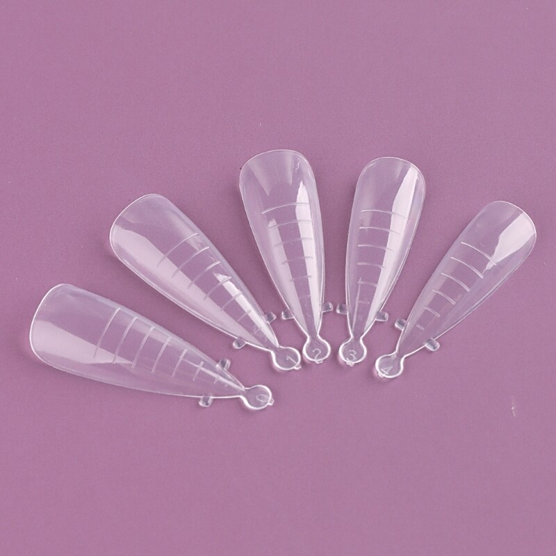 Nail Dual Forms for Poly Nail-Gel Clear Nail Mold for Builder Nail Gel-Extension