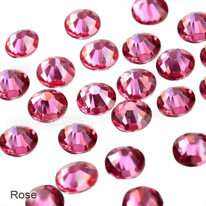 Flat Back Non Hot Fix Rhinestone Crystal Strass – DIY Nail Art Garment Decor NEW