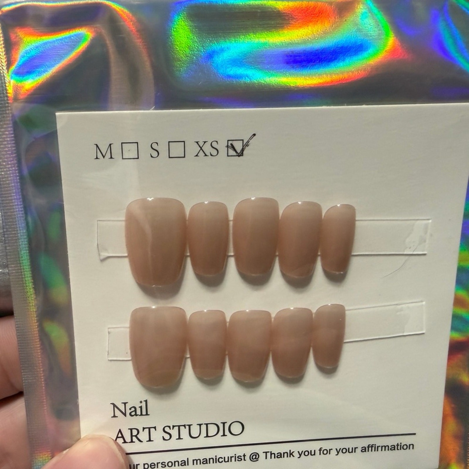 Assorted Nail Art Set with Green, Nude and Blue Silver Designs w/ Nail Kit