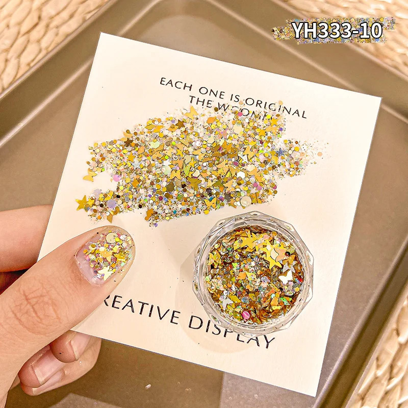 Flashing Gradient Nail Glitter