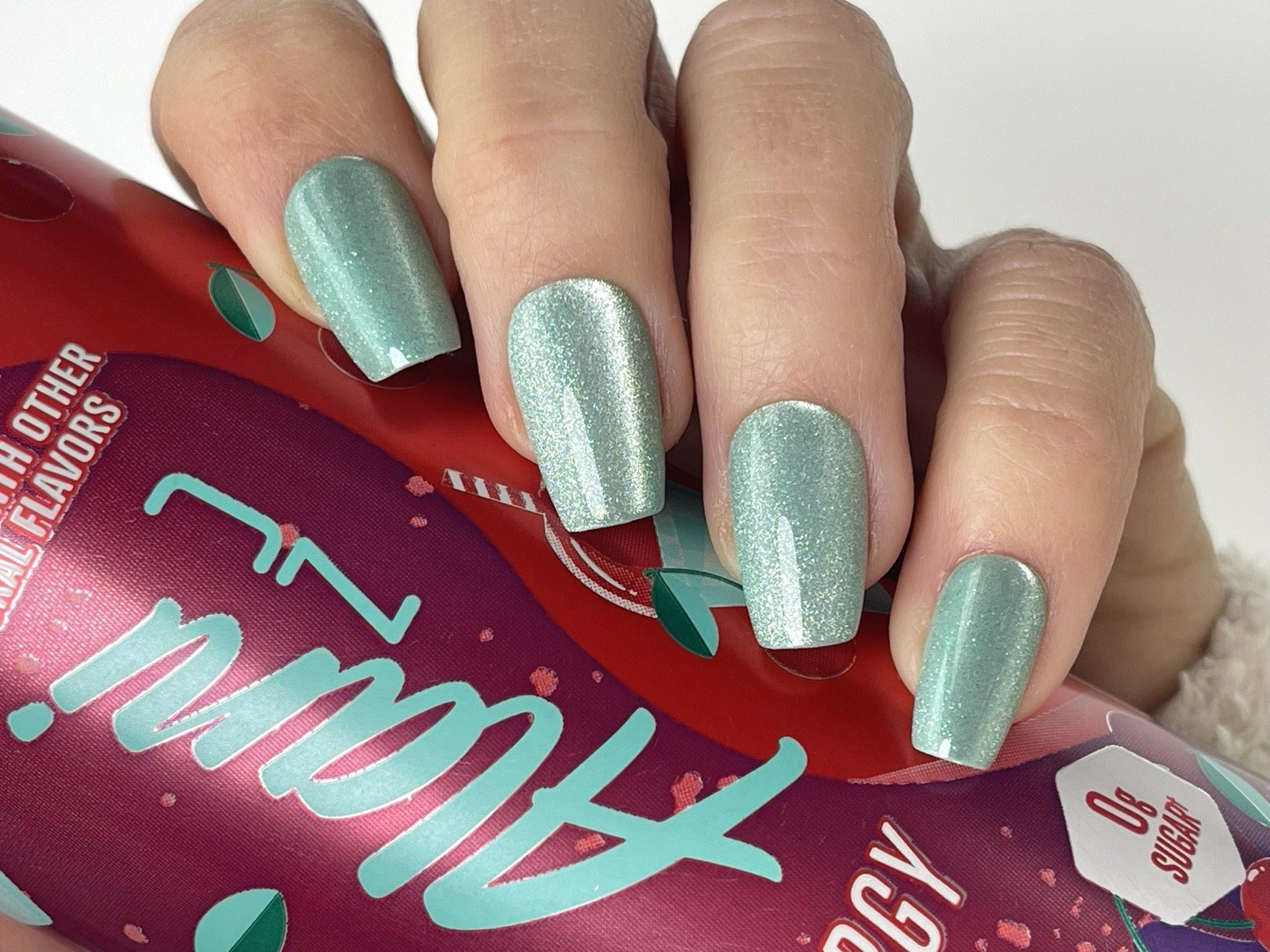 Red Aspen Press-On Nails A Sprinkle of Stardust Susmita Medium Coffin Cat Eye