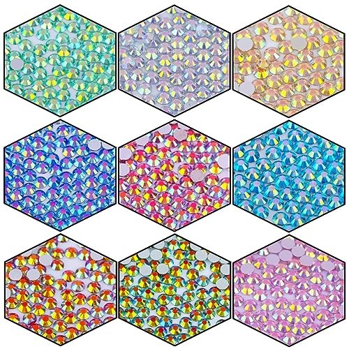 1440 Pcs SS20 5mm Flatback Rhinestones for SS20/5mm/1440 PCS Crystal Yellow AB