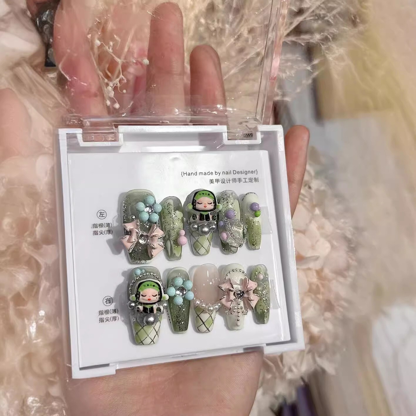 Handcrafted Pastel Nail Art Set Blind Box Wanderer