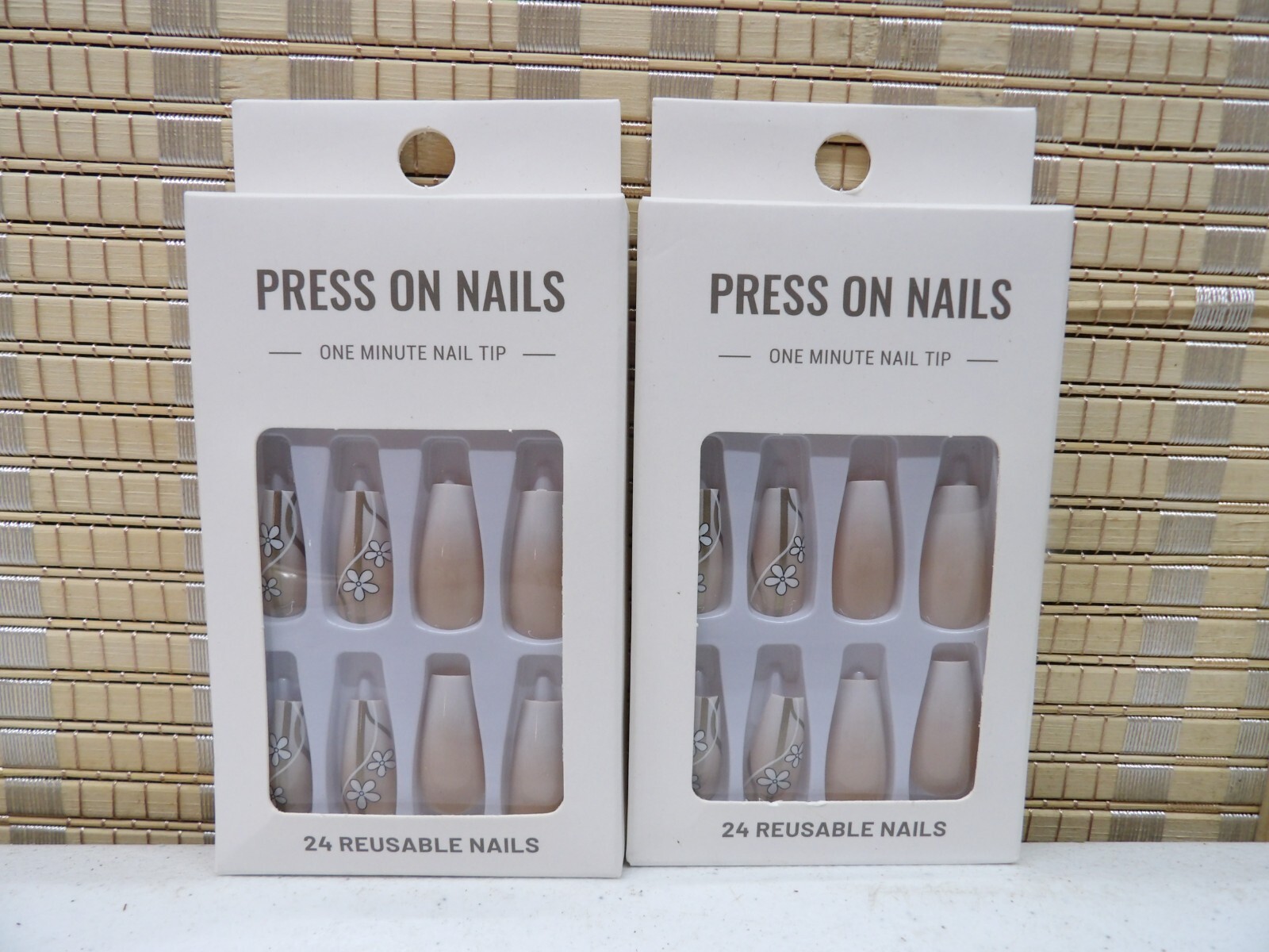 False Nails One Minute Nail Tip Lot Of (2) packs of 24 Each