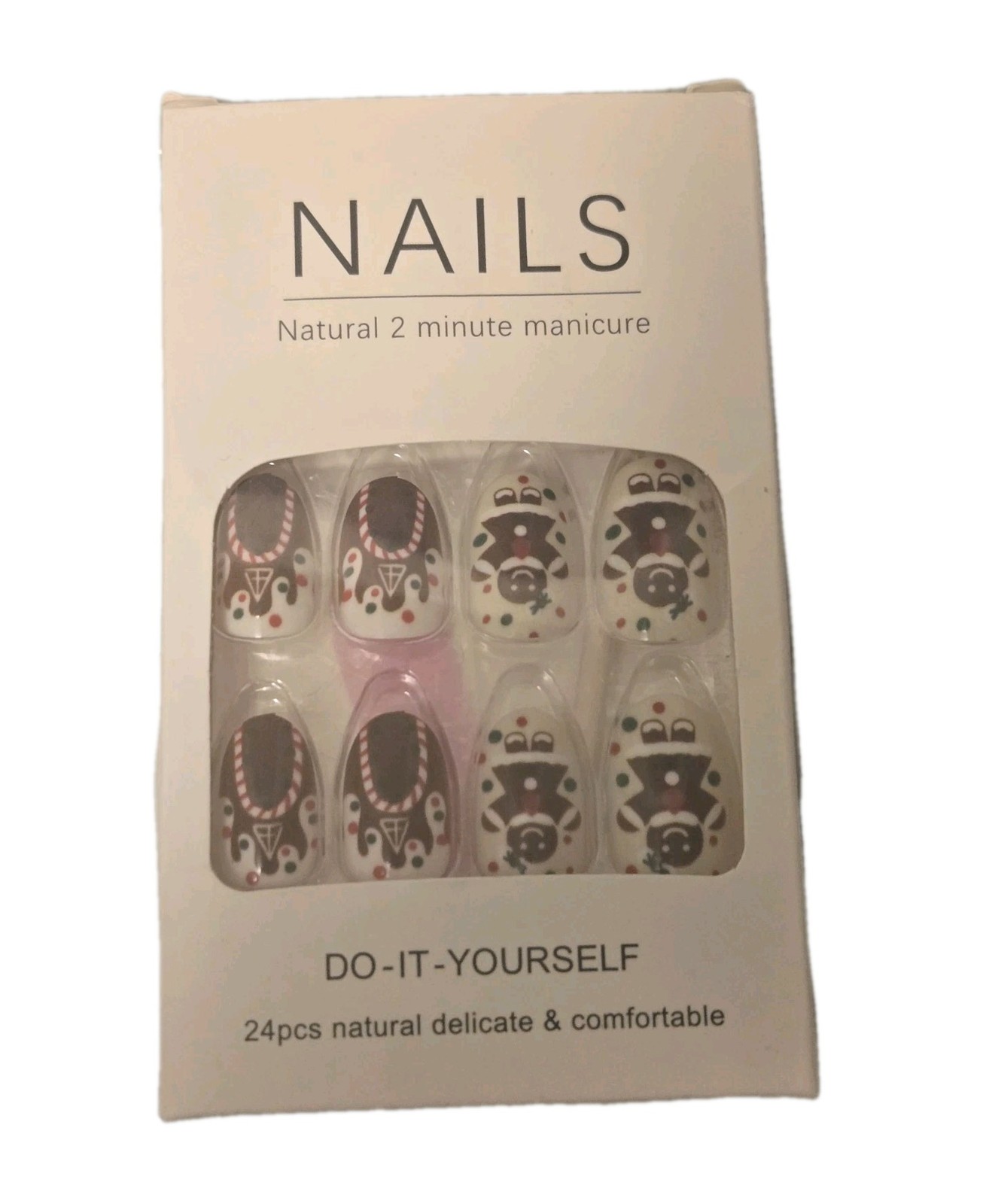 Uñas Postizas Decoradas Facil De Poner/ Decorated false nails—easy to apply
