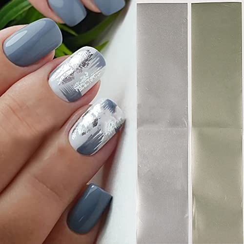 JCAKES 1 Box Iridescent Cellophane Nail Foil Glass Broken Sheets Aurora Glass