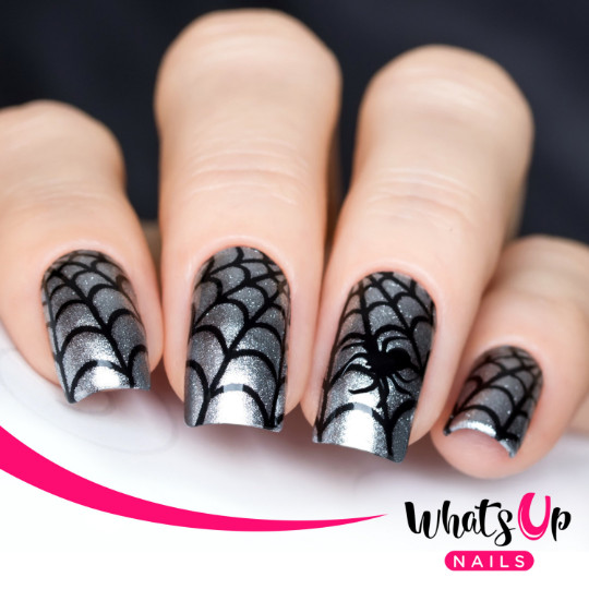Spider Web Stencils for Nails, Halloween Nail Stickers, Nail Art, Nail Vinyls