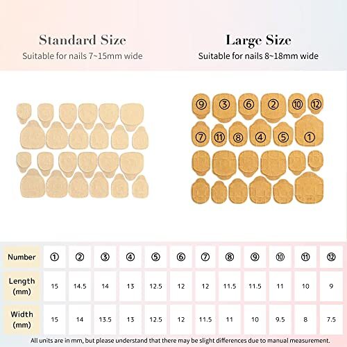 Adhesive Tabs 25 Sheets for Press On False Nail Large size for hands/25 sheet