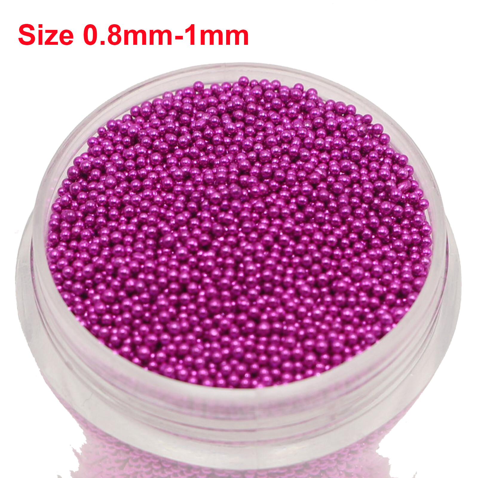 30gram Glass Caviar Beads 3D Micro beads Nail Art No-hole 0.8-1mm Storage