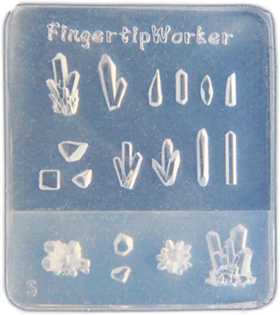 Silicone Nails Art Stamp Mold Crystal Stone Shaped Manicure Mold for Professiona