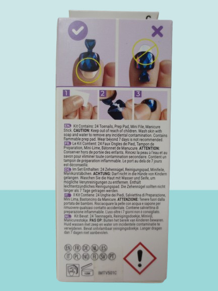 KISS IMPRESS PRESS-ON PEDICURE TOENAILS #89609 NWB LOT OF 2