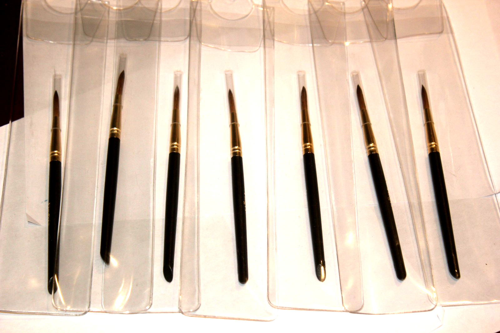 (7) Fingrs Nail Art Brush – Fine Tip – Finger Nail Art New in Package – Lot of 7